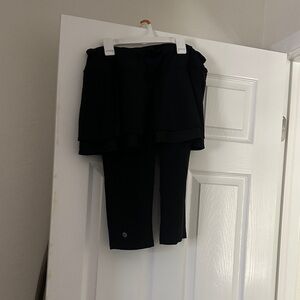 Black Skirted Leggings